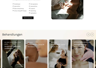 Ästhetische Medizin Landing Page
